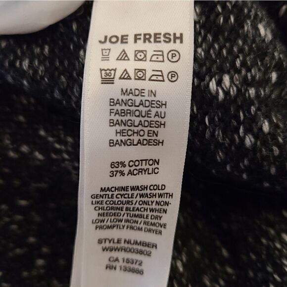 Joe Fresh Black Long Knit Cardigan Sz S - Picture 5 of 6